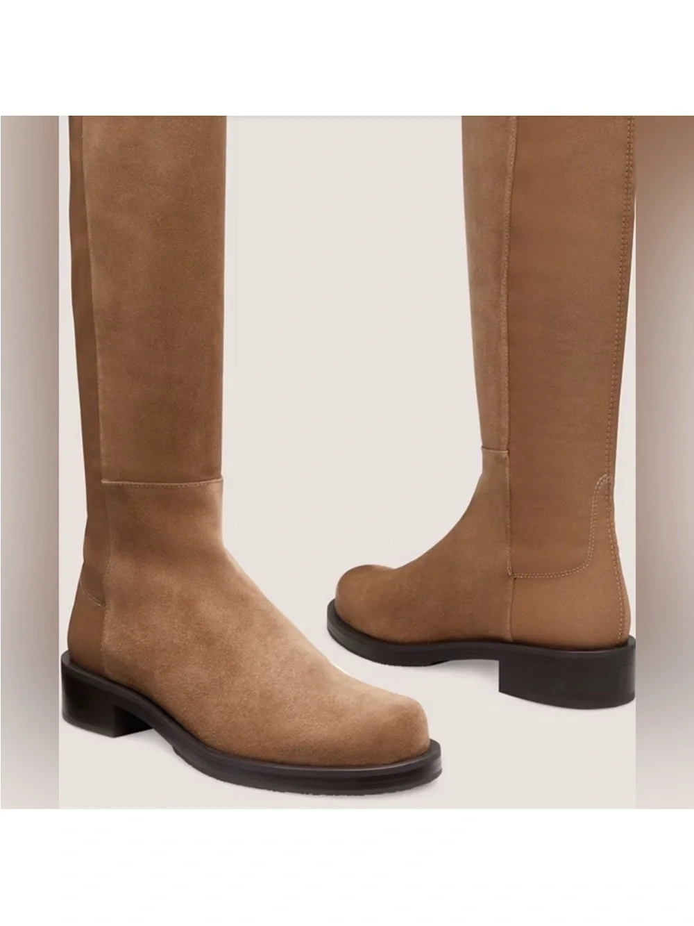 Stuart Weitzman 5050 Bold Over The Knee Boot Khaki Suede NWT 7.5